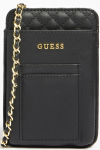 Guess, Guess, Polyurethane, Textile Bag, Pouch Phone, Juodas, PW1510P2301, For Women, 16.5 x 3 x 11 cm