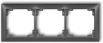 Karlik Elektrotechnik 11DRSO-3 DECO Universalus trigubas rėmas pagamintas i&scaron; DECO Soft grafito 11DRSO-3