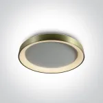 Lubinis &scaron;viestuvas 30W LED vidaus plafonas, &scaron;lifuoto žalvario sp., 2700/3000/4000K, dimeriuojamas, 62130L/BBS/V