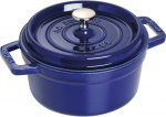 STAUB LA COCOTTE Puodas żeliwny apvalus 2.2 ltr, mėlyna