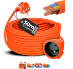 Prailginimo laidas su įžeminimu, 50 metrų, 2500 W, Happy People HP GS -1