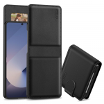 Tech-Protect Wallet dėklas skirtas Samsung Galaxy Z Flip 7 - juodos spalvos