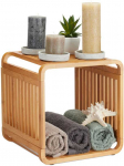 Relaxdays Lentyna, bambukas, 96x33x33 cm, ruda