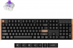 Keychron K10 HE Wireless (K10H-F1) - US i&scaron;dėstymas - Gateron Magnetic Nebula - Carbon Juodas (Juoda) Magnetinė Belaidė Žaidimų Klaviatūra