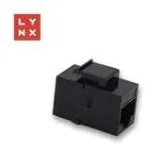 LYNX keystone spojka UTP Cat5e, 8P8C, juoda