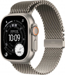 I&scaron;manusis laikrodis &bdquo;Apple Watch Ultra 3 GPS + Cellular&ldquo;, 49 mm, natūralaus titano dėklas su natūraliu titano Milano dirželiu &ndash; vidutinio dydžio