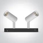 2x6W LED &scaron;viestuvas į magnetines sistemas MINI/MIDI/MAXI/P&P, baltas, 3000/3500/4000K, 48V, 38&deg;, 42108A/W/V