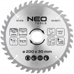 Neo Tools Diskinio pjūklo diskas, Widia, 200 x 30 mm, 40 dantų