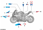 Bmw K66 M 1000 Rr Dekoratyvinis Uodega Originalus 51149830080