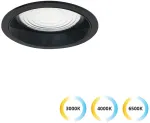 15W LED įleidžiamas &scaron;viestuvas LUIGI, juodas, 3000/4000/6500K, 4335001