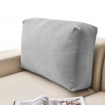 Tamprus sofos atlo&scaron;o pagalvės užvalkalas &scaron;viesiai pilkos spalvos, 40&ndash;80 cm