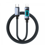 BWOO kabelis pleciony su podświetleniem PD 27W X324CL USB-C - Lightning