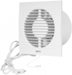 Buitinis ventiliatorius E-EXTRA EE125WP, DN125, su laidu ir virvele