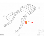 BMW R28 Kairio bagažo laikiklis Originalus 46542328753
