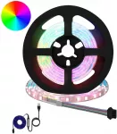 LED juosta 12 vnt. Juoda ir permatoma Varis ir plastikas