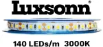 6W/m LED juosta LUXSONN, BRIDGELUX diodai, 24V, 3000K, IP68, 140 LED/m, 5m ritė