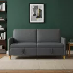 Sofa su saugojimo vieta Tamsiai pilka 172 x 78 x 87 cm