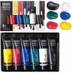 Rinkinys 6szt farb akrylowych LIQUITEX Basics Acrylic pudełko tubki 6x118 ml