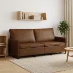 3 vietų sofa Ruda 190 x 81 x 82 cm Dirbtinė zom&scaron;a