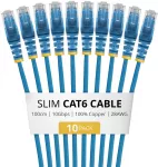 StarTech kabelis sieciowy Mėlyna 1 m Cat6 U/UTP (UTP) (N6PAT100CMBLS10PK)