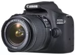 Canon EOS 2000D + EF-S 18-55mm f/3.5-5.6 III SLR Camera Kit 24.1 MP CMOS 6000 x 4000 pikselių Juodas