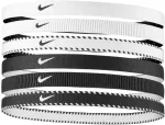 Opaski na włosy Nike Flex 6 vnt. balta ir-juoda N1011927189