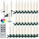 Kalėdinės lemputės 30 led su nuotoliniu pulteliu, įvairiaspalvės
