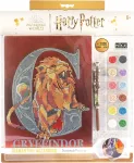 Diamantiny harry potter 21019 - wizarding stand together gryffindor - mozaikos rinkinys - crystal art diamond painting veikla - 1 x a4 paveikslėlis, įvairiaspalvis, 21 x 29.7 cm