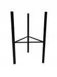 Metalinis stovas gėlėms "loft" 40cm, juodas