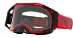 Oakley Airbrake Mx Moto Raudona B1b Clear