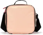 Tatay cool bag small, 3 l talpos, 4 plastikiniai maisto indai (2 x 0,5 l, 2 x 0,2 l) be bpa, persikų pūkelis, matmenys: 22,5 x 10 x 22 cm