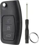 Automobilio rakto korpusas, skirtas ford focus fiesta mk7 c-max kuga ka mondeo mk4 galaxy connect ecosport focus mondeo fiesta s-max c su geležte, atsuktuvu ir raktų pakabuku