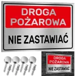 Nerūdijančio plieno lentelė prie&scaron;gaisrinis kelias nestatykite 30x20 aliuminis