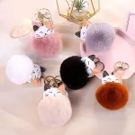 Raktų pakabukas ornamentas, krep&scaron;io pakabukas, katės pūkuotas raktų pakabukas, pliu&scaron;inis raktų pakabukas, personalizuotas kūrybinis raktų pakabukas, dovana aplankams, kuprinei, mobiliajam telefonui