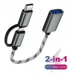 Adapteris 2in1 Otg Micro Usb Usb-c į Usb 3.0