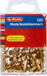 Herlitz segtukai su apvalia galvute, 100 vnt., žalvario spalvos