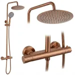 Du&scaron;o sistema su termostatu Rea Lungo, Brushed Copper
