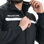 Vyri&scaron;kas sportinis kostiumas Givova One, juodas ir baltas