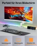 Elived Ev6013w-de monitoriaus laikiklis 13&ndash;32 colių monitoriams, idealus 2&ndash;9kg žaidimų kompiuterių ekranams su Vesa 75/100 mm, dujinio spyruoklinio monitoriaus laikiklis su pakreipimu, pasukimu, pasukimu, baltas