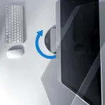 Laikiklis Logilink Bp0155d - 360&deg; besisukantis aliuminio monitoriaus stovas su neslystančiomis pagalvėlėmis