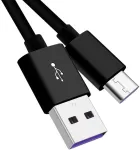 Premiumcord greito įkrovimo usb-c kabelis 1 m, super greitas įkrovimas 5a, usb 3.1 type c male į usb 2.0 male, greito įkrovimo ir duomenų perdavimo kabelis, tinkamas type c įrenginiams, juodas, 1 m