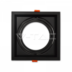 Lemputės laikiklis V-TAC 1xAR111 , korpusas juodas