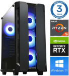 Stacionarus kompiuteris INTOP Ryzen 5 5500 16GB 250SSD M.2 NVME RTX3050 8GB WIN11 (RW28281WH)