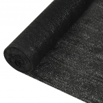 Privatumo suteikiantis tinklelis, juodas, 1x10m, HDPE, 195g/m&sup2;