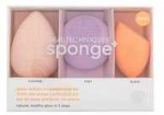 Real Techniques Real Techniques Sponge+ Glow Radiance Complexion Kit 3pcs Aplikatorius 1ml dekoratyvinė kosmetika Moterims