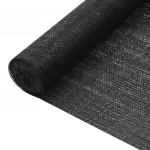 Privatumo suteikiantis tinklelis, juodas, 1,2x10m, HDPE, 75g/m&sup2;