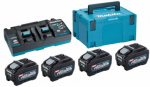 4 baterijų rinkinys 40V Li-Ion 5.0Ah XGT Makita BL4050F su DC40RB Makita įkrovikliu [191U42-2]