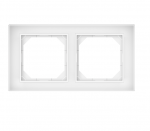 Vilma Rėmelis QUADRUM QR 1000, 2 vietų, stiklinis, baltos matinės sp.