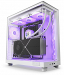 NZXT H6 Flow RGB kompiuterio korpusas, Mid-Tower, ATX, su 3 RGB ventiliatoriais, baltas (CC-H61FW-R1)