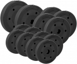 Bituminių apkrovų rinkinys 30kg (8x1.25kg + 4x2.5kg + 2x5kg), skylė 31mm, REBEL ACTIVE